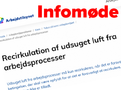 Informationsmøde med recirkulation tillades i Danmark